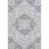 5' X 8' Lavender Ivory And Gold Medallion Washable Area Rug With UV Protection