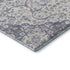 5' X 8' Lavender Ivory And Gold Medallion Washable Area Rug With UV Protection