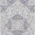 5' X 8' Lavender Ivory And Gold Medallion Washable Area Rug With UV Protection