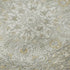 8' Taupe Gray And Ivory Medallion Washable Round Rug With UV Protection