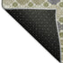8' X 10' Artichoke Green Purple And Beige Geometric Washable Area Rug With UV Protection