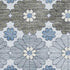5' X 8' Denim Blue Gray And Silver Geometric Washable Area Rug With UV Protection