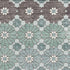8' X 10' Teal Gray And Silver Geometric Washable Area Rug With UV Protection