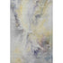 8' X 10' Gold Gray And Silver Abstract Washable Area Rug With UV Protection
