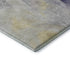 8' X 10' Gold Gray And Silver Abstract Washable Area Rug With UV Protection