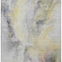 8' X 10' Gold Gray And Silver Abstract Washable Area Rug With UV Protection