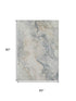 5' X 8' Beige Gray And Ivory Abstract Washable Area Rug With UV Protection