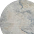 8' Beige Gray And Ivory Abstract Washable Round Rug With UV Protection