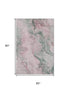 5' X 8' Blush Sage And Ivory Abstract Washable Area Rug With UV Protection