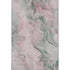5' X 8' Blush Sage And Ivory Abstract Washable Area Rug With UV Protection