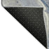 5' X 8' Denim Blue Gray And Ivory Abstract Washable Area Rug With UV Protection