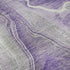 8' Purple Gray And Ivory Abstract Washable Round Rug With UV Protection