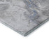 5' X 8' Blue Gray And Ivory Abstract Washable Area Rug With UV Protection