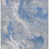 5' X 8' Blue Gray And Ivory Abstract Washable Area Rug With UV Protection