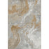 5' X 8' Graphite Beige And Ivory Abstract Washable Area Rug With UV Protection