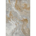 8' X 10' Graphite Beige And Ivory Abstract Washable Area Rug With UV Protection