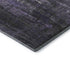 8' Purple Charcoal And Ivory Abstract Washable Round Rug With UV Protection