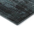 8' Teal Charcoal And Ivory Abstract Washable Round Rug With UV Protection