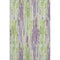 8' X 10' Artichoke Green Lavender And Ivory Striped Washable Area Rug With UV Protection