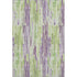 8' X 10' Artichoke Green Lavender And Ivory Striped Washable Area Rug With UV Protection