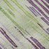 8' X 10' Artichoke Green Lavender And Ivory Striped Washable Area Rug With UV Protection