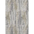 5' X 8' Beige Tan And Silver Striped Washable Area Rug With UV Protection