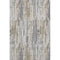 8' X 10' Beige Tan And Silver Striped Washable Area Rug With UV Protection
