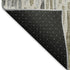8' X 10' Beige Tan And Silver Striped Washable Area Rug With UV Protection