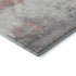 9' X 12' Coral Gray And Ivory Abstract Washable Area Rug With UV Protection