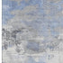 5' X 8' Denim Blue Gray And Ivory Abstract Washable Area Rug With UV Protection