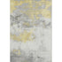 8' X 10' Gold Gray And Ivory Abstract Washable Area Rug With UV Protection