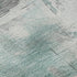 8' Teal Gray And Ivory Abstract Washable Round Rug With UV Protection