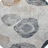 8' Gray Charcoal And Beige Geometric Washable Round Rug With UV Protection