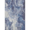 5' X 8' Blue And Ivory Abstract Washable Area Rug With UV Protection