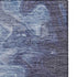 5' X 8' Blue And Ivory Abstract Washable Area Rug With UV Protection