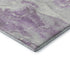 5' X 8' Lavender And Ivory Abstract Washable Area Rug With UV Protection