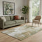 5' X 8' Coffee Copper And Silver Abstract Washable Area Rug With UV Protection