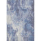 5' X 8' Navy Blue And Ivory Abstract Washable Area Rug With UV Protection