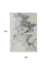 8' X 10' Artichoke Green Gray And Ivory Abstract Washable Area Rug With UV Protection