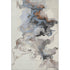 5' X 8' Beige Blue And Copper Abstract Washable Area Rug With UV Protection