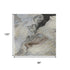 8' X 10' Beige Blue And Copper Abstract Washable Area Rug With UV Protection
