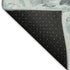8' X 10' Teal Silver And Beige Abstract Washable Area Rug With UV Protection