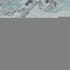 8' X 10' Teal Silver And Beige Abstract Washable Area Rug With UV Protection