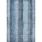 5' X 8' Blue And Gray Striped Washable Area Rug With UV Protection