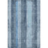 5' X 8' Blue And Gray Striped Washable Area Rug With UV Protection
