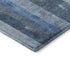 5' X 8' Blue And Gray Striped Washable Area Rug With UV Protection