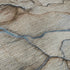 5' X 8' Beige Blue And Gray Abstract Washable Area Rug With UV Protection