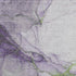 5' X 8' Purple Green And Ivory Abstract Washable Area Rug With UV Protection