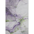 9' X 12' Purple Green And Ivory Abstract Washable Area Rug With UV Protection
