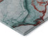 9' X 12' Teal Terra Cotta And Ivory Abstract Washable Area Rug With UV Protection